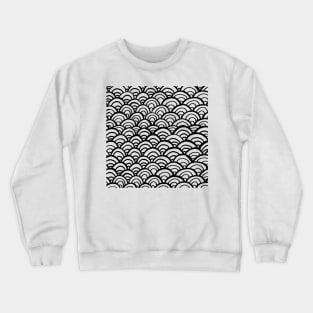 Black and White Pattern Crewneck Sweatshirt